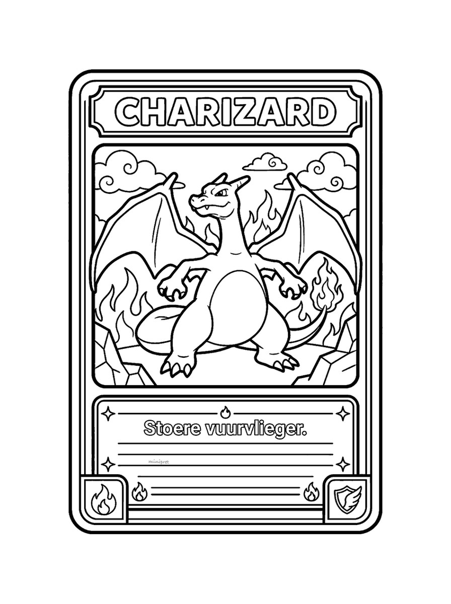 Pokémon kaarten kleurplaten