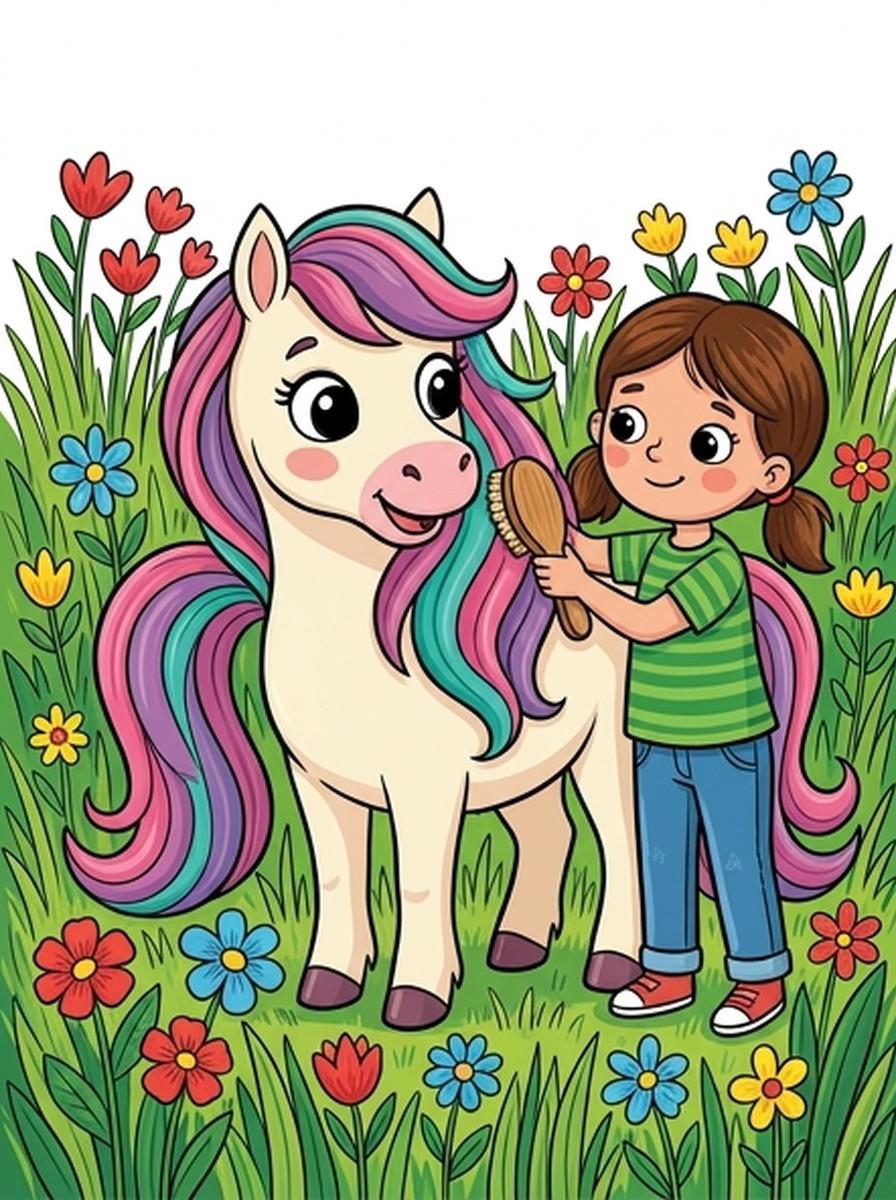 Pony kleurplaten
