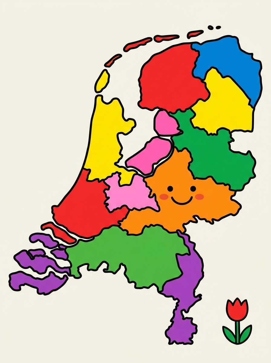 Provincies kleurplaten
