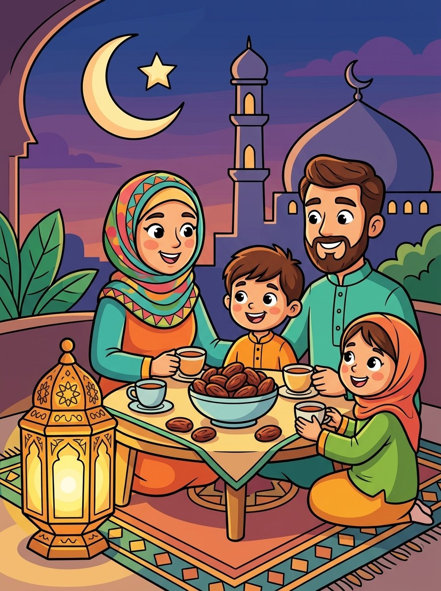 Ramadan en Suikerfeest kleurplaten