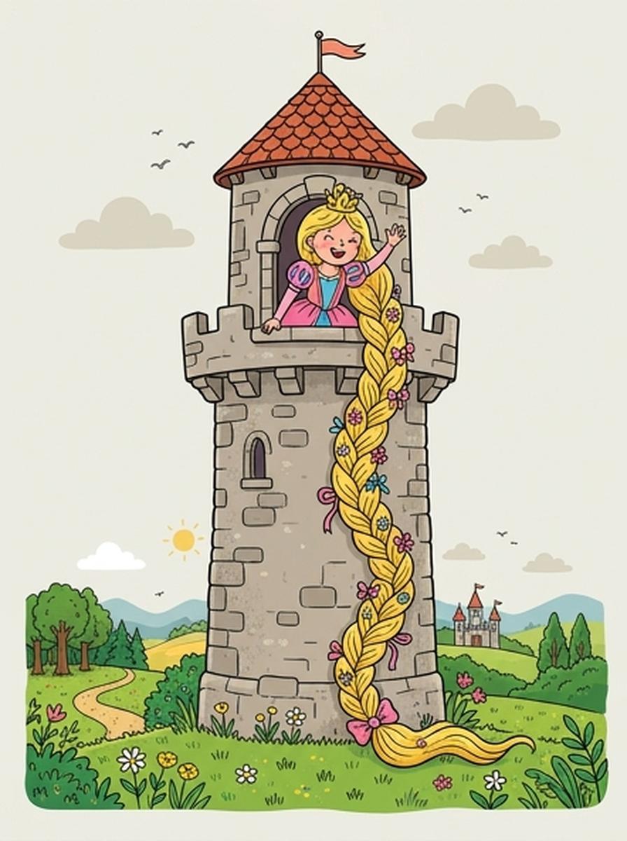 Rapunzel kleurplaten
