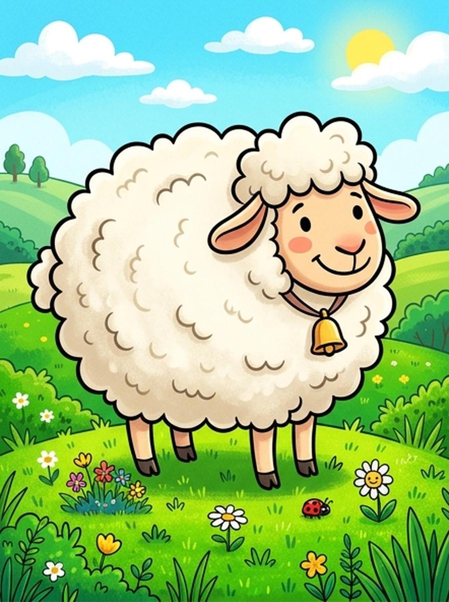 Schaap kleurplaten