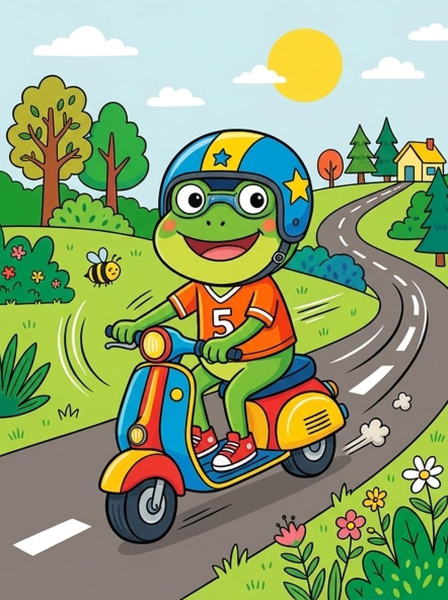 Scooter kleurplaten