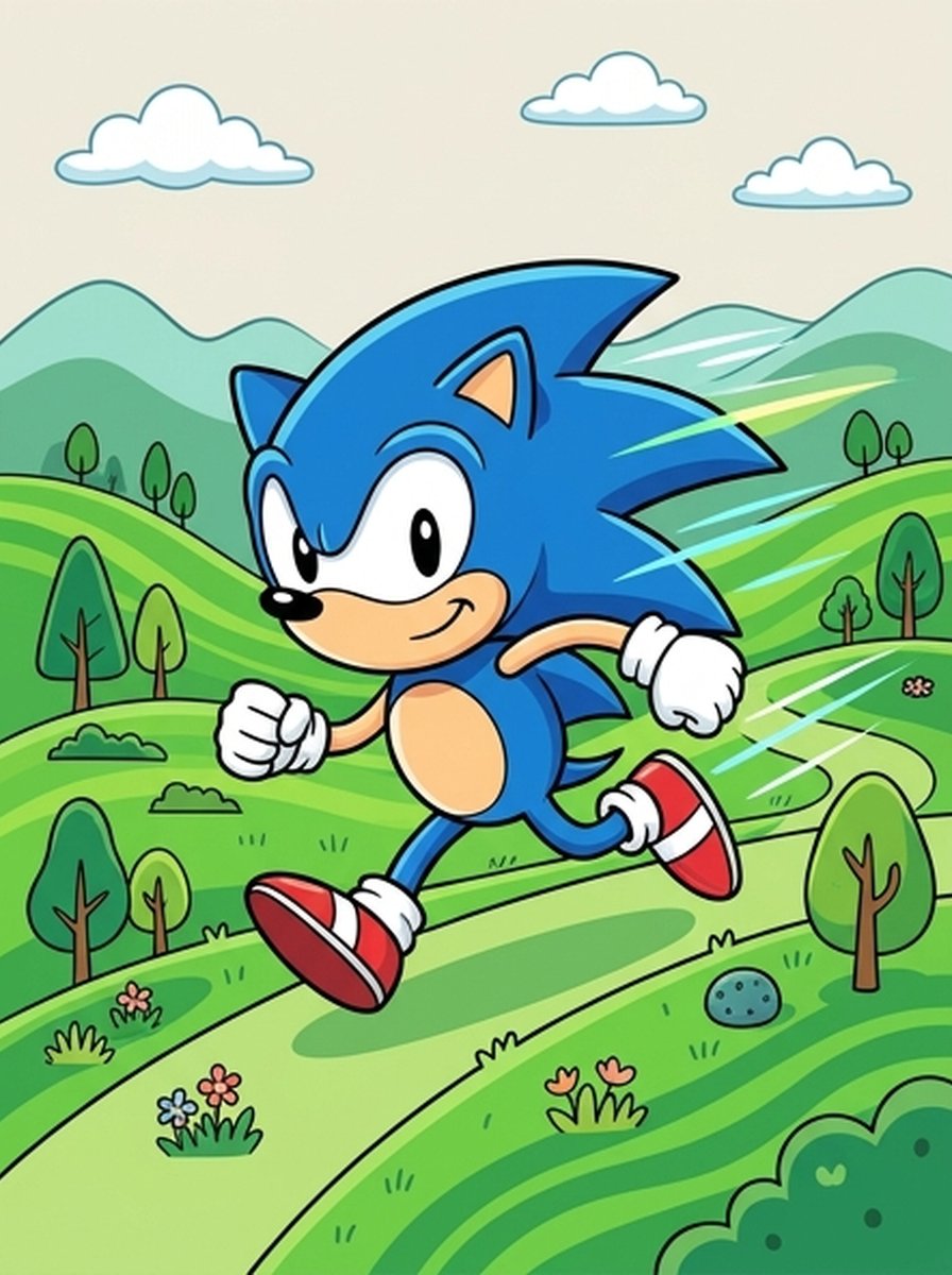 Sonic kleurplaten
