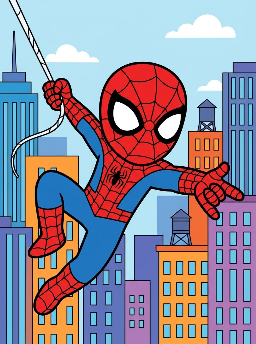 Spider-Man kleurplaten