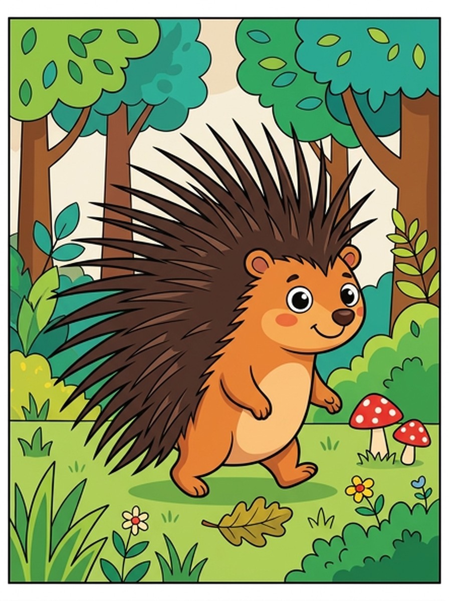 Stekelvarken kleurplaten