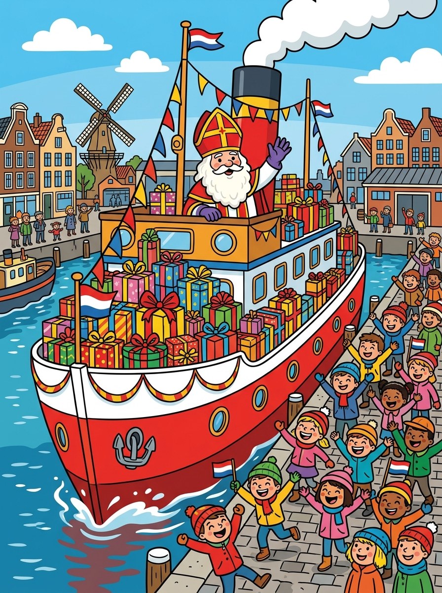 Stoomboot kleurplaten