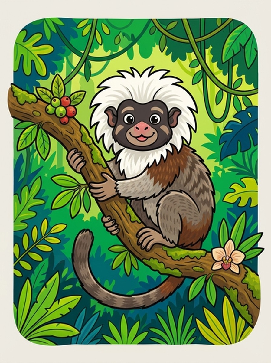 Tamarin kleurplaten