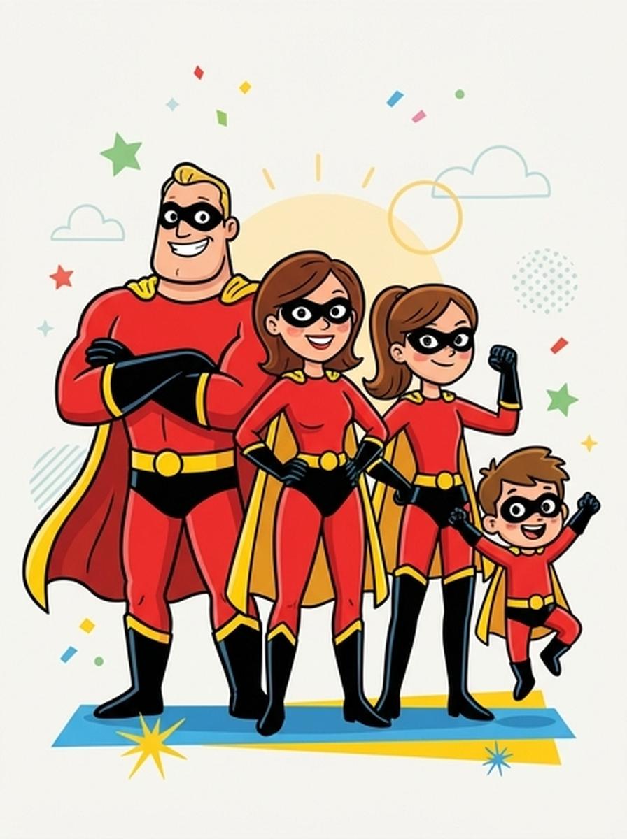 The Incredibles kleurplaten