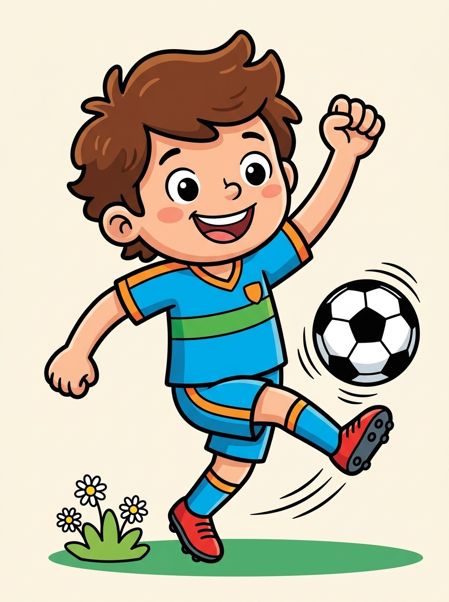 Voetbal Spelers kleurplaten