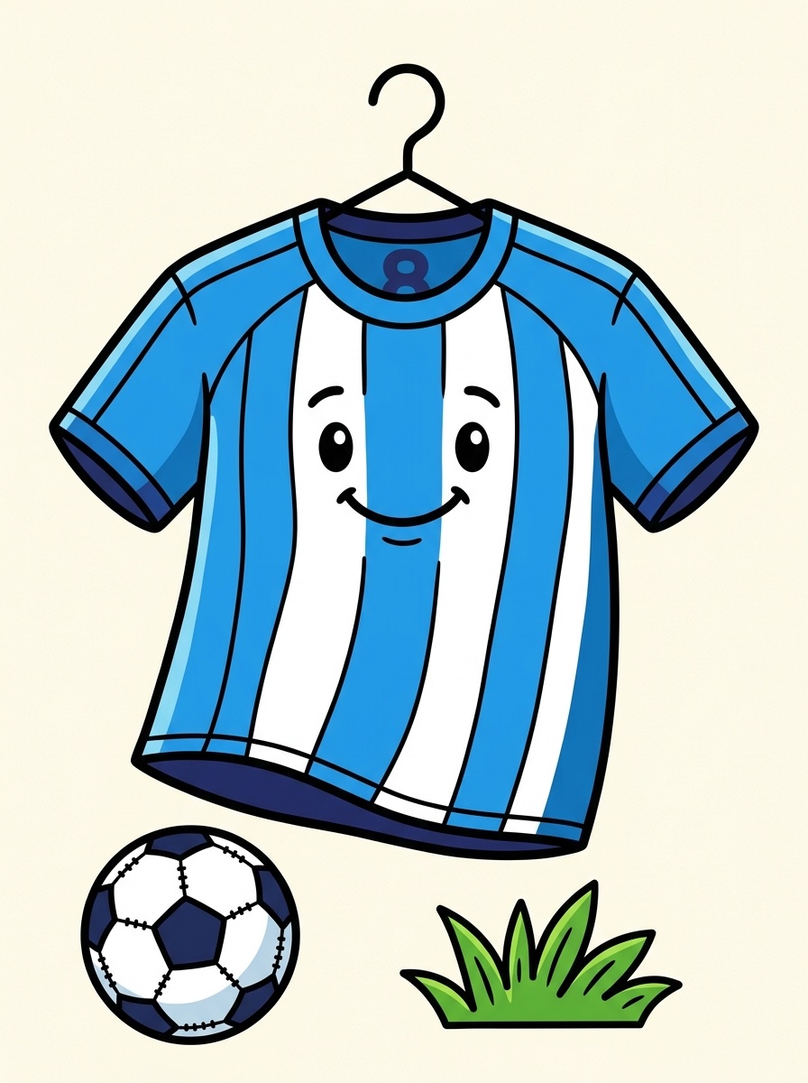 Voetbalshirts kleurplaten
