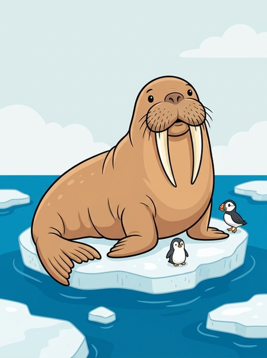 Walrus kleurplaten