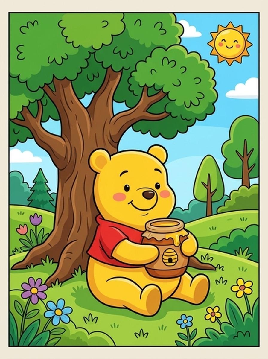 Winnie de Poeh kleurplaten