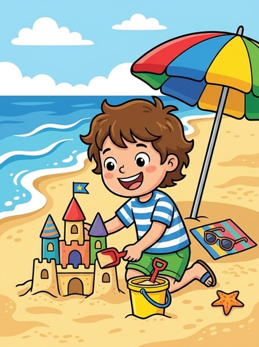 Zomervakantie kleurplaten