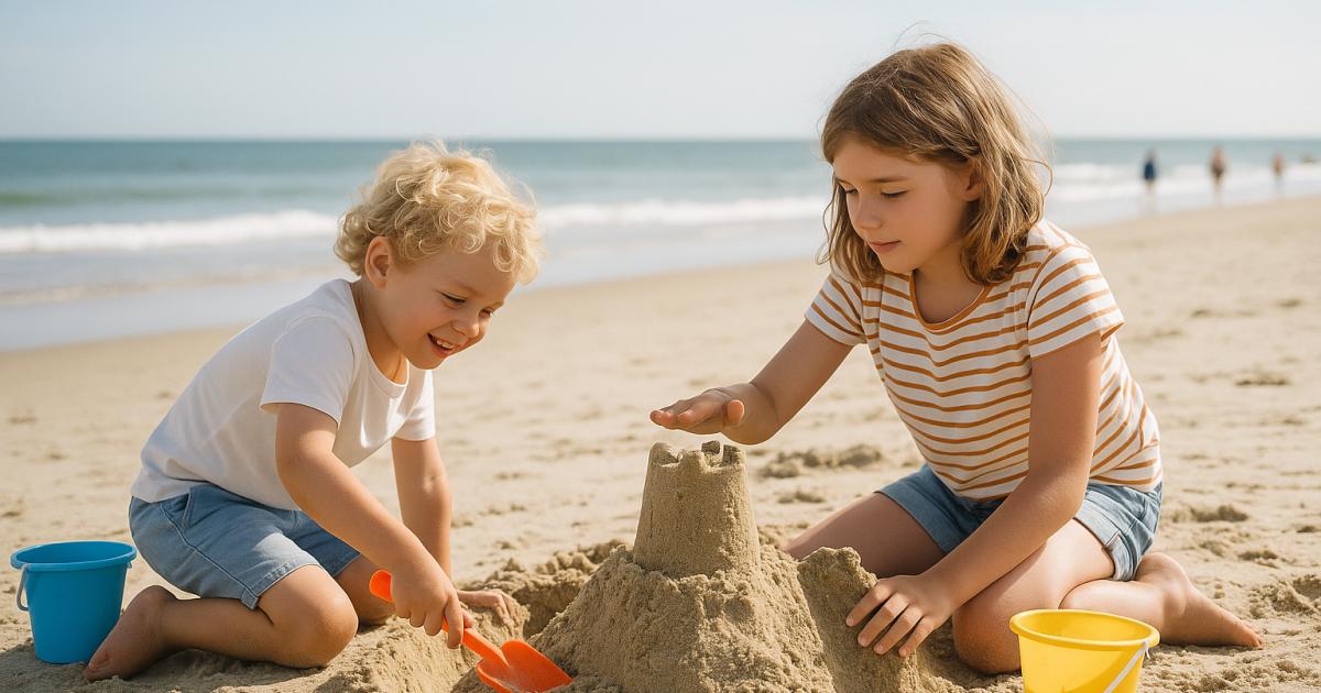 Sfeerbeeld bij het artikel over 20 leuke strandspelletjes voor kinderen