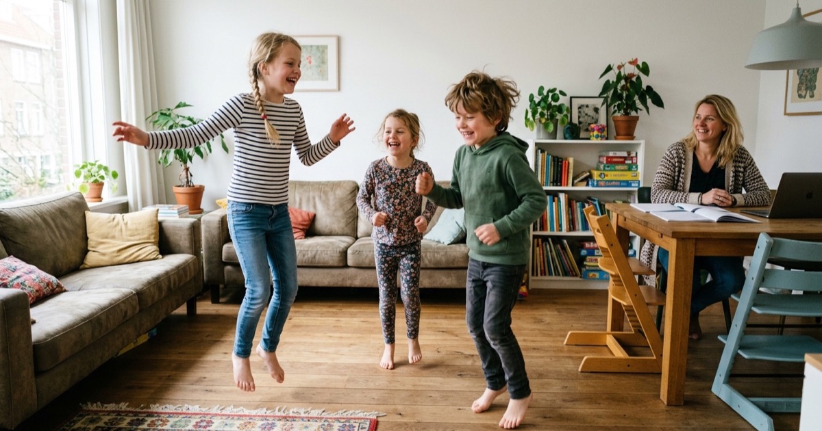 Beweeg-pauzes voor drukke kinderen — thuis en op school