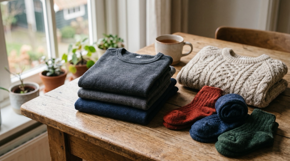 Dikke sokken en thermokleding voor kinderen