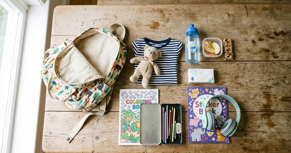 Handbagage voor kinderen: wat moet erin?