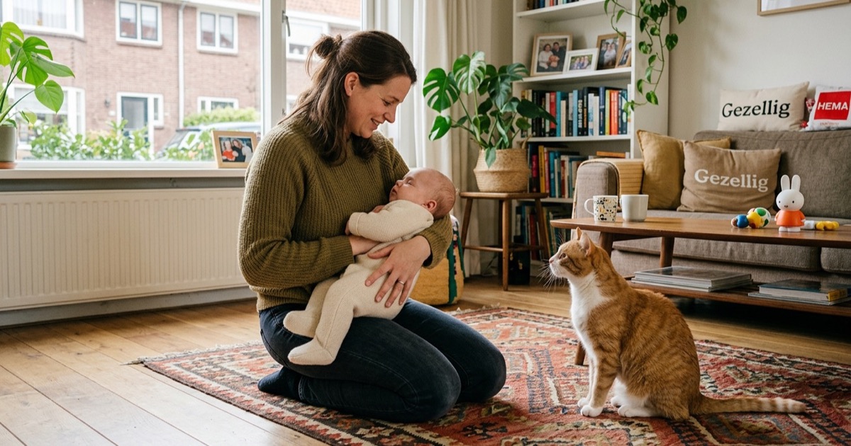 Kat en baby — praktische tips voor ouders
