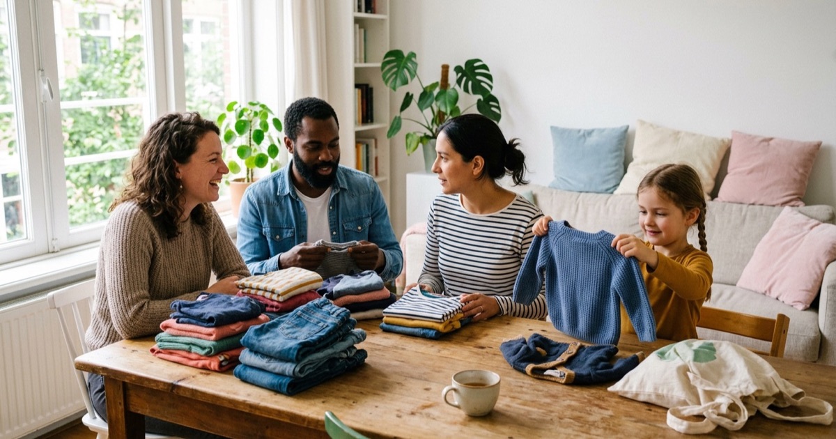 Kinderkleding ruilen met andere ouders: hoe organiseer je dat?