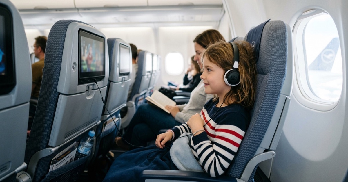 Lange vlucht met kinderen: verveling voorkomen