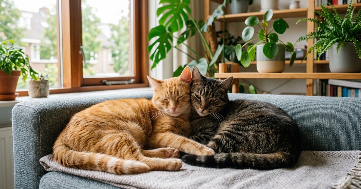 Meerdere katten met kinderen — wat werkt