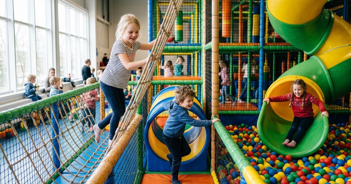Met kinderen bij regen in Achterhoek