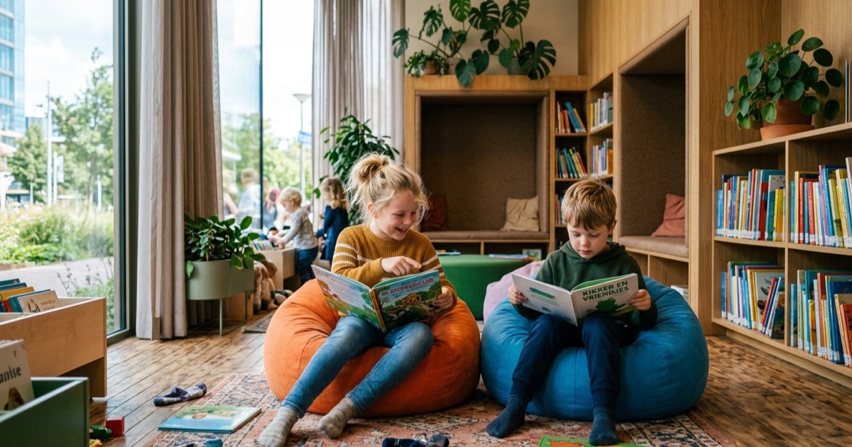 Met kinderen bij regen in Utrecht