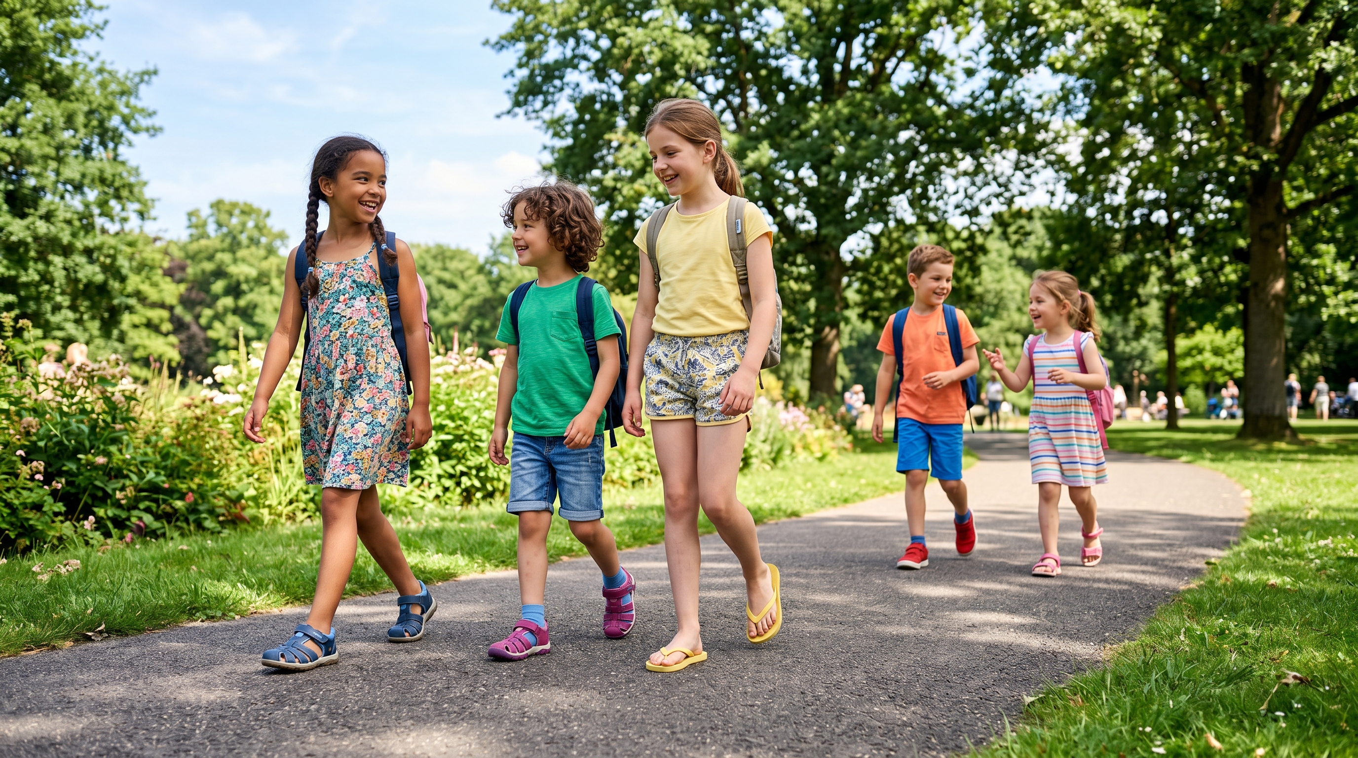 Sandalen vs teenslippers voor kinderen