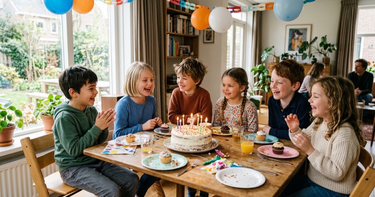 Vanaf welke leeftijd een kinderfeestje, met of zonder ouders