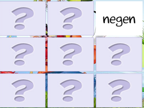 Cijfer Kaartjes Draaien