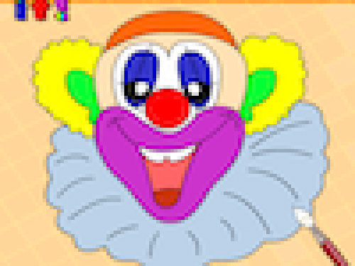 Clown Kleurplaat