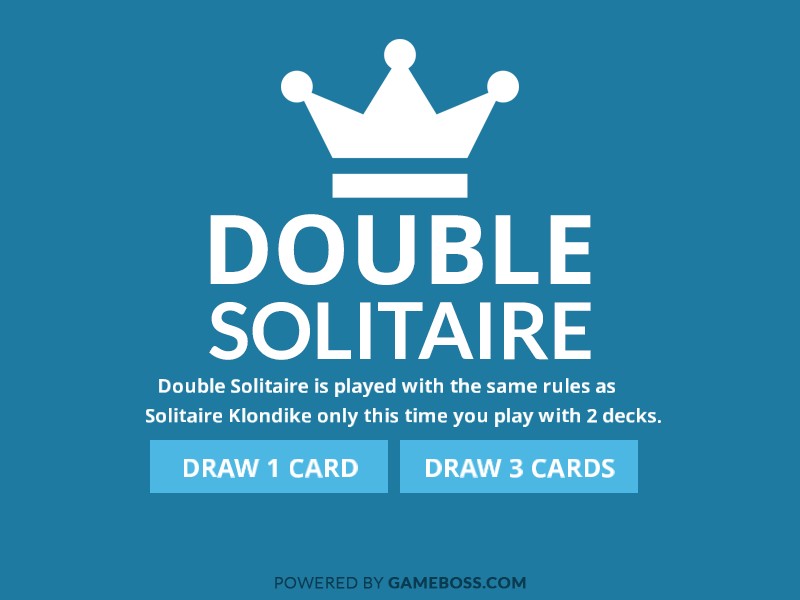 Double Klondike Solitaire