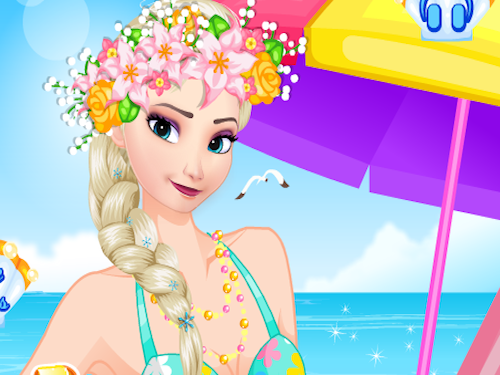 Elsa op het Strand