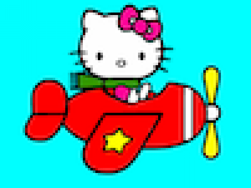 Hello Kitty als Piloot