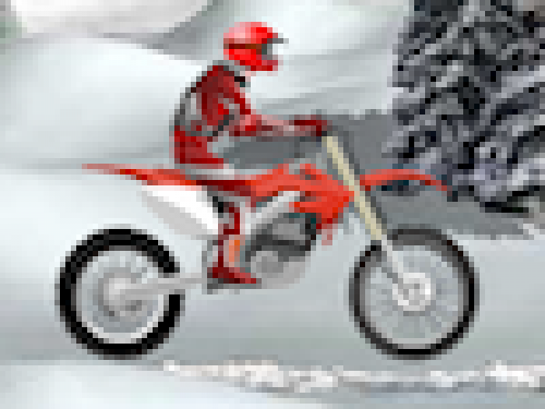 Motor in de Sneeuw