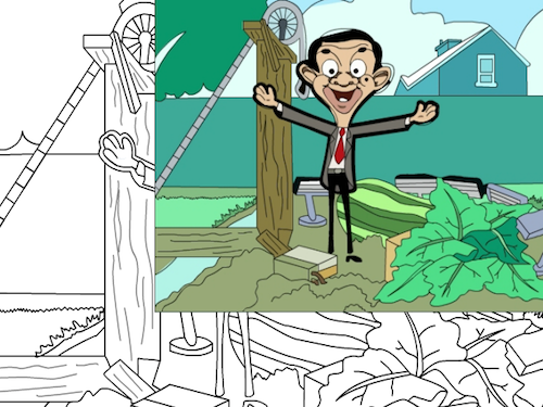 Mr Bean Kleurplaat