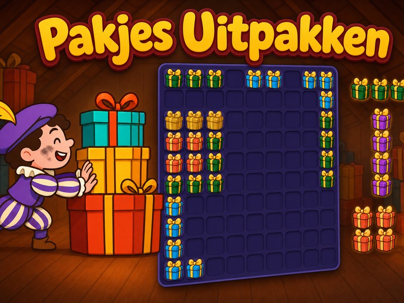 Pakjes Uitpakken — screenshot van het spelletje