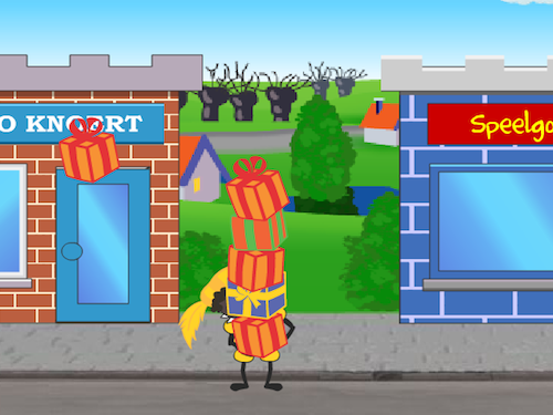 Pakjes Vangen met Zwarte Piet