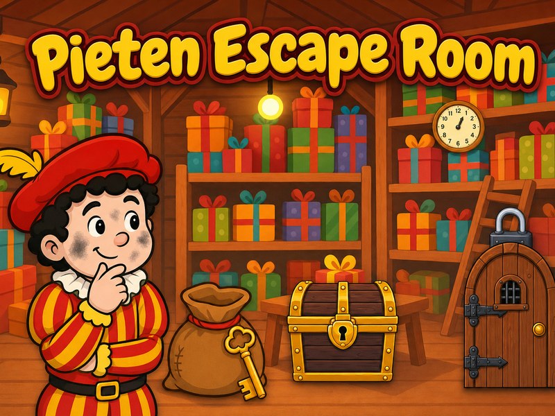 Pieten Escape Room — screenshot van het spelletje