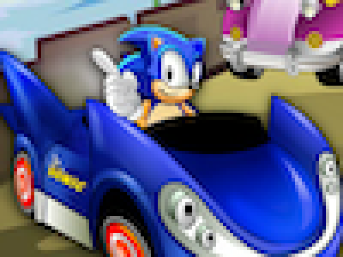 Racen met Sonic