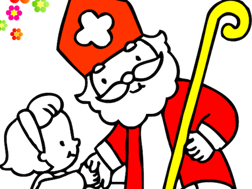 Sinterklaas Kleurplaat