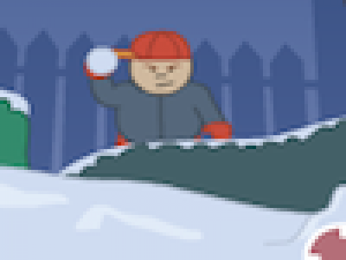 Sneeuwballen Gevecht