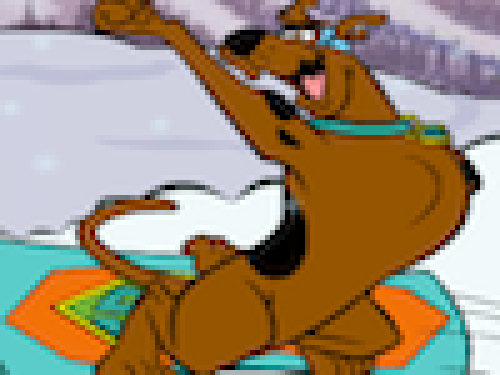 Snowboarden met Scooby Doo