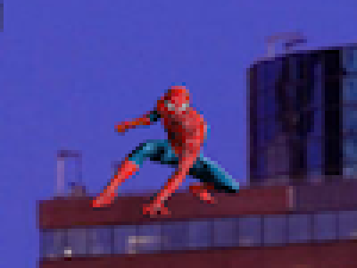 Spiderman op de Foto