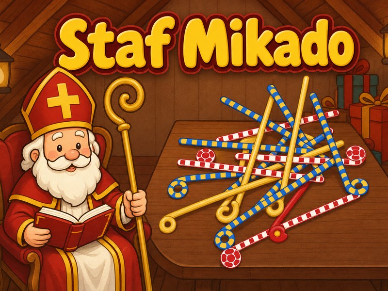 Staf Mikado — screenshot van het spelletje