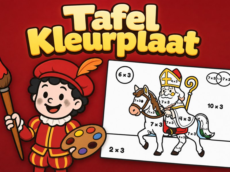 Tafel Kleurplaat