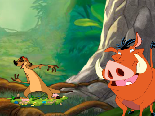 Timon en Pumba Halfpipe