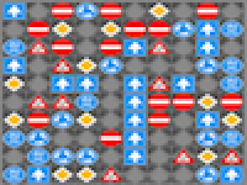 Verkeersborden Wegspelen