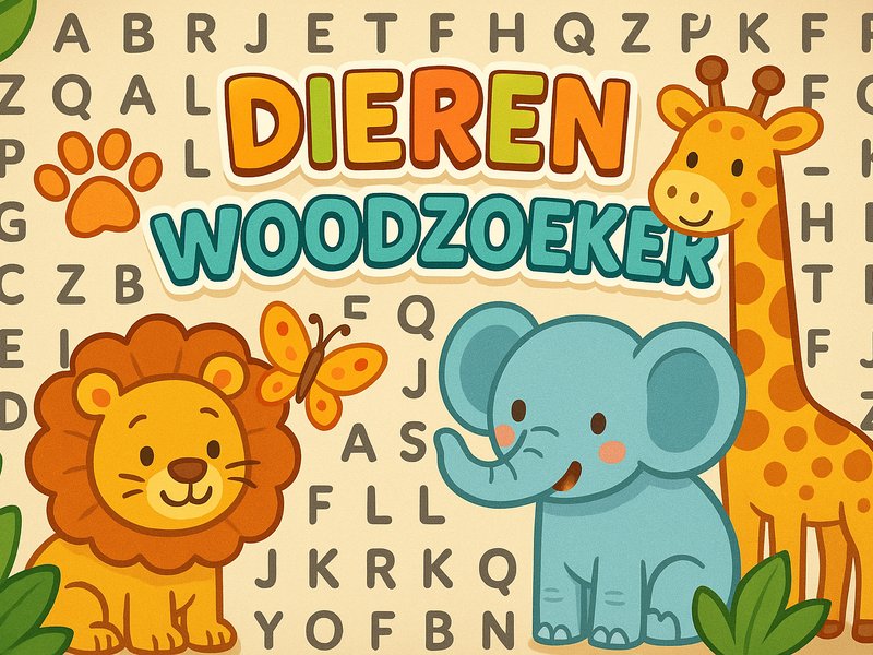 Dieren Woordzoeker